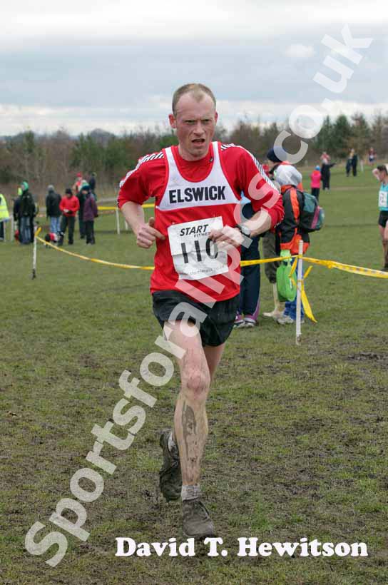 Lee Bennett (Elswick Harriers) 40-44 BMAF Cross Country, Herrington, Sunderland.
